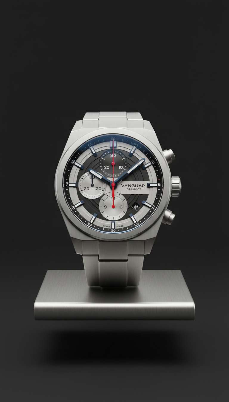 Stainless steel chronograph with sapphire crystal